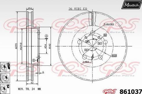 Maxtech 861037.6980 - Əyləc Diski furqanavto.az