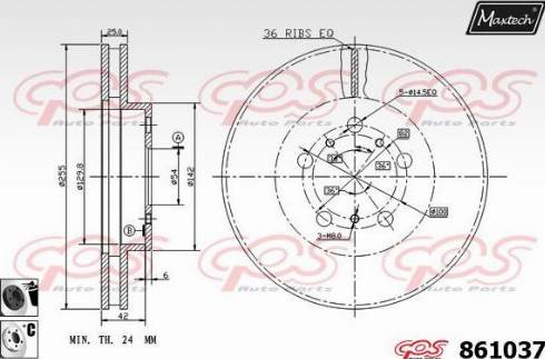 Maxtech 861037.6060 - Əyləc Diski furqanavto.az