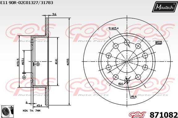 Maxtech 861024 - Əyləc Diski furqanavto.az