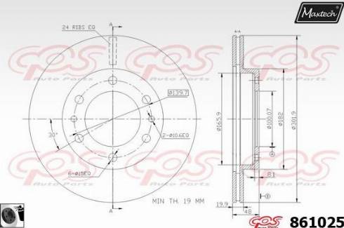 Maxtech 861025.0060 - Əyləc Diski furqanavto.az