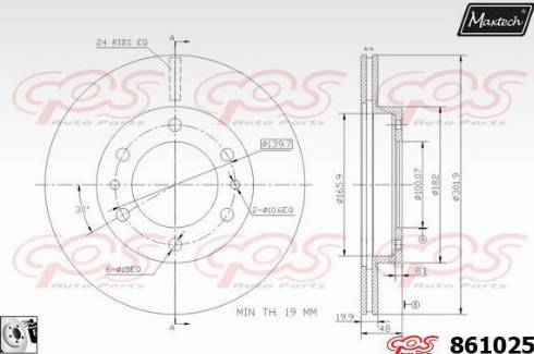 Maxtech 861025.0080 - Əyləc Diski furqanavto.az