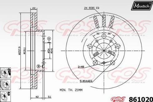 Maxtech 861020.6980 - Əyləc Diski furqanavto.az