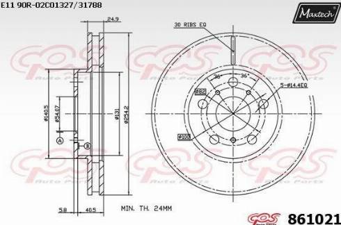 Maxtech 861021.0000 - Əyləc Diski furqanavto.az