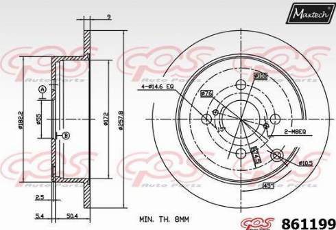 Maxtech 861199.0000 - Əyləc Diski furqanavto.az