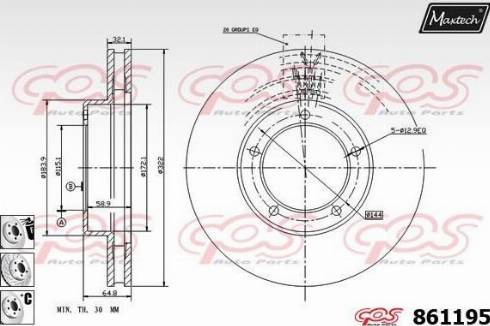 Maxtech 861195.6880 - Əyləc Diski furqanavto.az