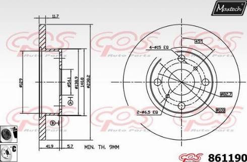 Maxtech 861190.6060 - Əyləc Diski furqanavto.az