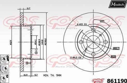 Maxtech 861190.6980 - Əyləc Diski furqanavto.az