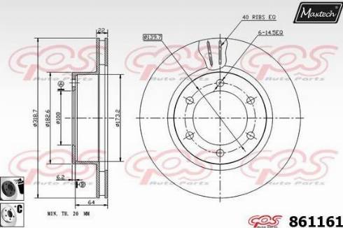 Maxtech 861161.6060 - Əyləc Diski furqanavto.az