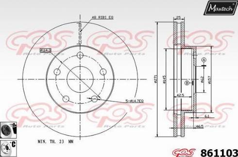 Maxtech 861103.6060 - Əyləc Diski furqanavto.az