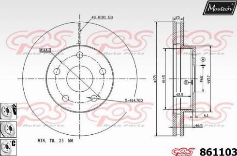 Maxtech 861103.6880 - Əyləc Diski furqanavto.az