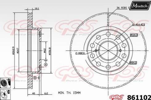 Maxtech 861102.6060 - Əyləc Diski furqanavto.az