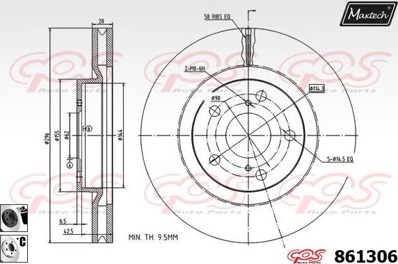 Maxtech 861112 - Əyləc Diski furqanavto.az