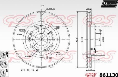 Maxtech 861130.6880 - Əyləc Diski furqanavto.az