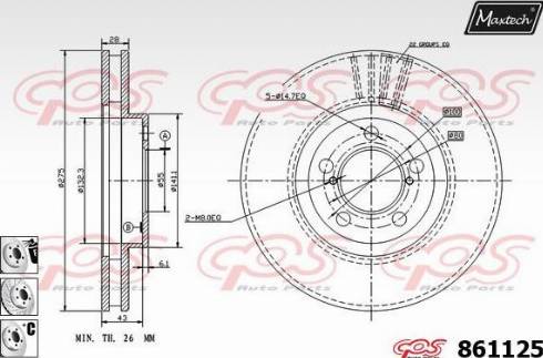 Maxtech 861125.6980 - Əyləc Diski furqanavto.az