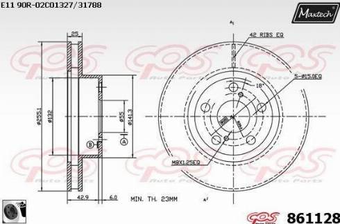 Maxtech 861128.0060 - Əyləc Diski furqanavto.az