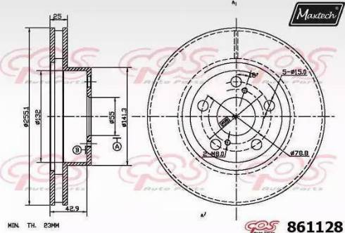 Maxtech 861128.6880 - Əyləc Diski furqanavto.az