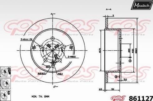 Maxtech 861127.6980 - Əyləc Diski furqanavto.az