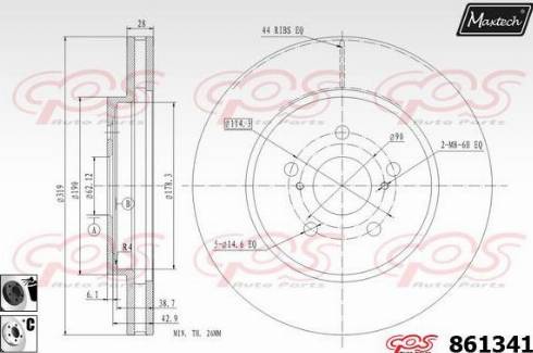 Maxtech 861341.6060 - Əyləc Diski furqanavto.az