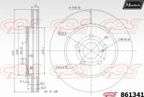 Maxtech 861341.0000 - Əyləc Diski furqanavto.az