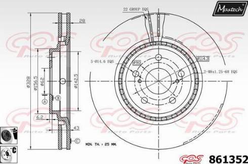 Maxtech 861352.6060 - Əyləc Diski furqanavto.az