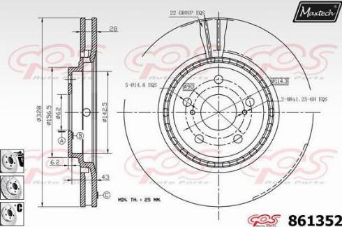 Maxtech 861352.6880 - Əyləc Diski furqanavto.az