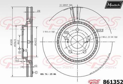 Maxtech 861352.0000 - Əyləc Diski furqanavto.az