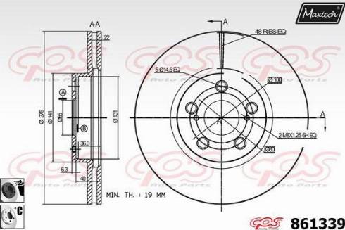 Maxtech 861339.6060 - Əyləc Diski furqanavto.az