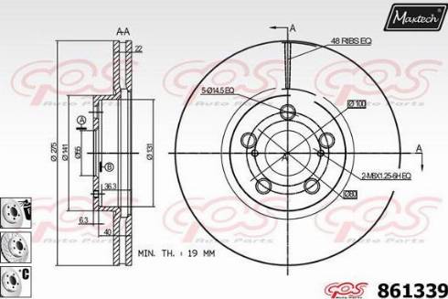 Maxtech 861339.6980 - Əyləc Diski furqanavto.az