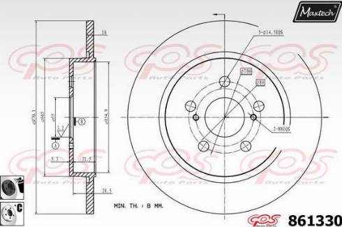 Maxtech 861330.6060 - Əyləc Diski furqanavto.az