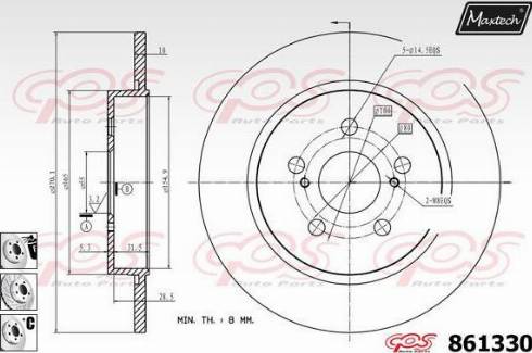 Maxtech 861330.6880 - Əyləc Diski furqanavto.az