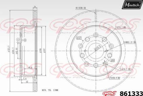 Maxtech 861333.0000 - Əyləc Diski furqanavto.az