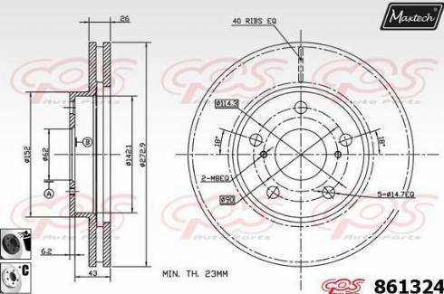 Maxtech 861324.6060 - Əyləc Diski furqanavto.az