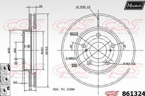 Maxtech 861324.6880 - Əyləc Diski furqanavto.az