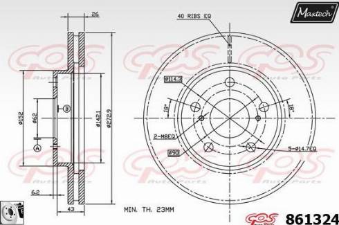 Maxtech 861324.0080 - Əyləc Diski furqanavto.az