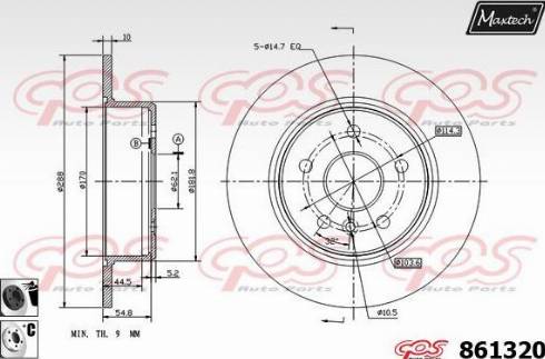 Maxtech 861320.6060 - Əyləc Diski furqanavto.az