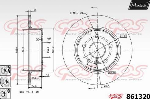 Maxtech 861320.6980 - Əyləc Diski furqanavto.az