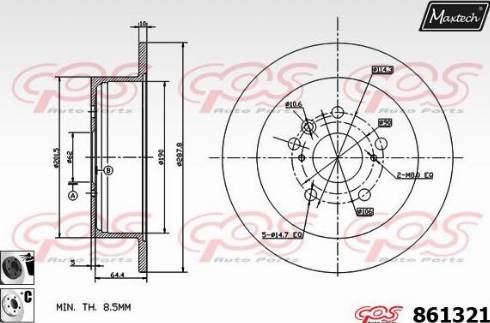 Maxtech 861321.6060 - Əyləc Diski furqanavto.az