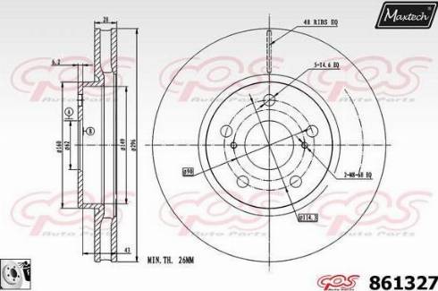 Maxtech 861327.0080 - Əyləc Diski furqanavto.az