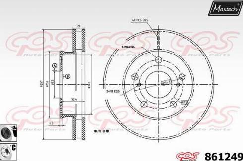 Maxtech 861249.6060 - Əyləc Diski furqanavto.az