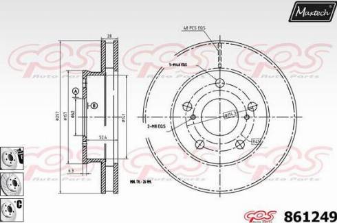 Maxtech 861249.6980 - Əyləc Diski furqanavto.az