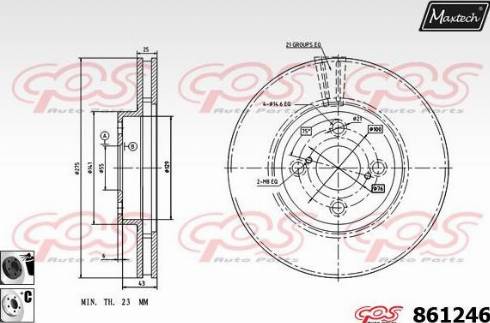 Maxtech 861246.6060 - Əyləc Diski furqanavto.az