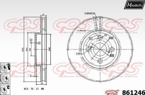 Maxtech 861246.6880 - Əyləc Diski furqanavto.az