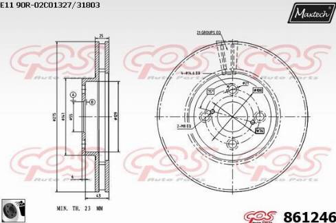 Maxtech 861246.0060 - Əyləc Diski furqanavto.az