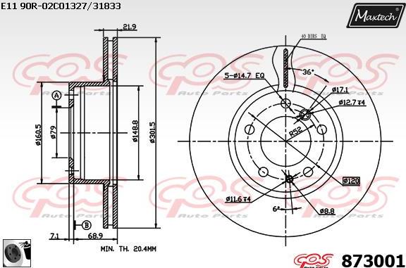 Maxtech 861241 - Əyləc Diski furqanavto.az