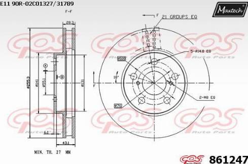 Maxtech 861247.0000 - Əyləc Diski furqanavto.az