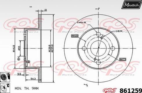 Maxtech 861259.6060 - Əyləc Diski furqanavto.az