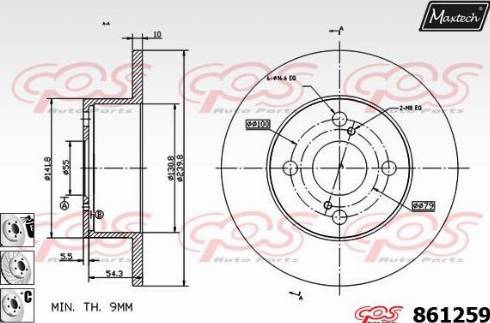 Maxtech 861259.6880 - Əyləc Diski furqanavto.az