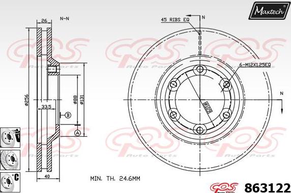 Maxtech 871101 - Əyləc Diski furqanavto.az