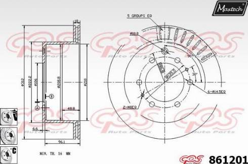 Maxtech 861201.6980 - Əyləc Diski furqanavto.az