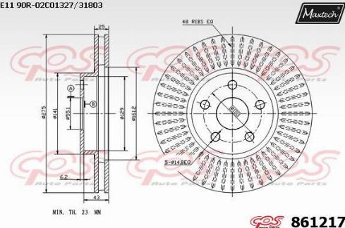 Maxtech 861217.0000 - Əyləc Diski furqanavto.az